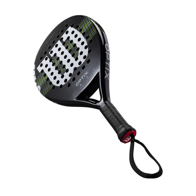 Ракетка для падела WILSON Optix V1 Black, WR181611U2, для начин-х, стекловолокно, черный