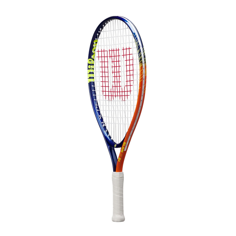 Ракетка б/т дет. Wilson Slam Jr 21, WR172010U, для дет.5-6 лет, алюминий, со струнами, т.сине-оранж
