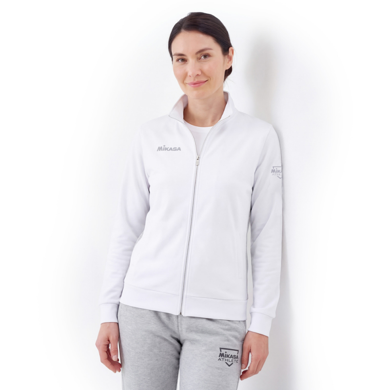 Костюм спортивный MIKASA MT537/530-022-3XL, размер 3XL, 70% хлопок, 30% полиэстер, бело-серый