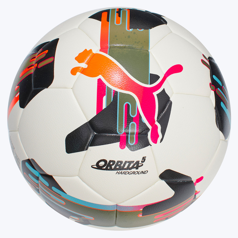 Мяч футб. PUMA Orbita 5 TB Hardground, 08432901, размер 5, 32 пан, ТПУ, термосшивка, мультиколор