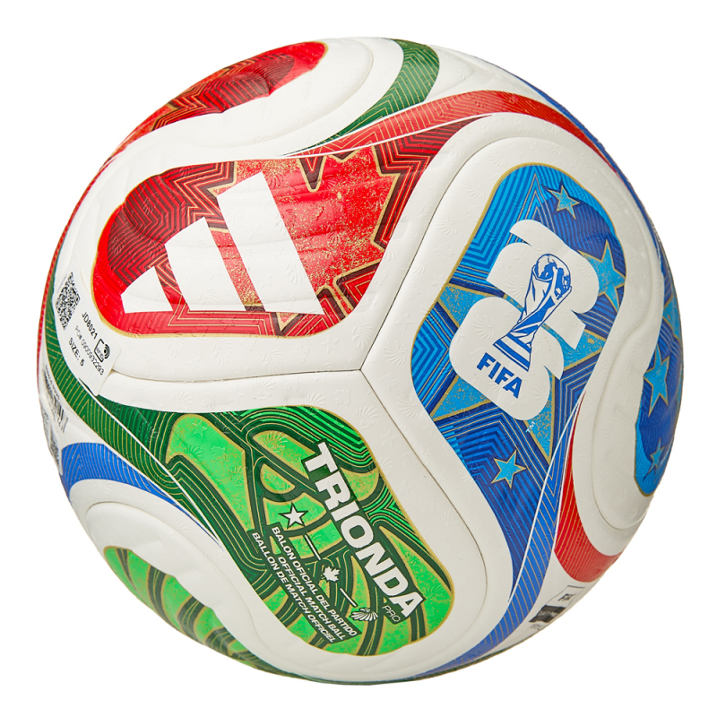 Мяч футб. ADIDAS WC26 Trionda PRO, JD8021, размер 5, FIFA Quality Pro, 4 пан, ПУ, термосш, мультиколор