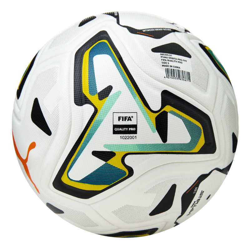 Мяч футб. PUMA Stellar Pro, 08520501, размер 5, FIFA Quality Pro, 8 пан, ПУ, термосш, бело-желто-черный
