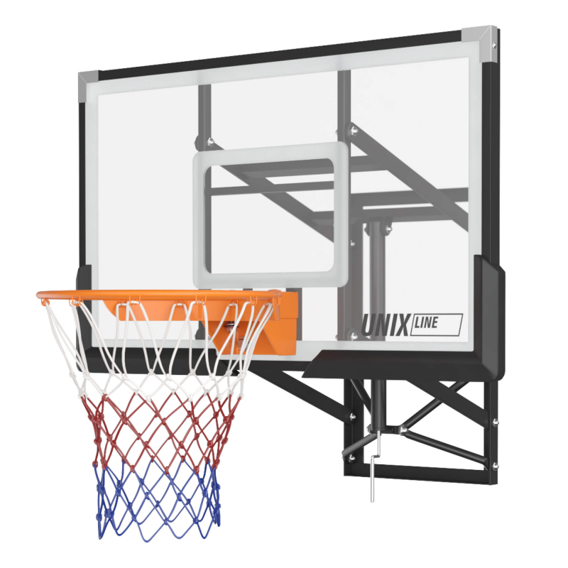 Баскетбольный щит регулируемый UNIX Line B-Backboard-PC 50"x32" (140 х 80 см) R45 BSBS50APCBK