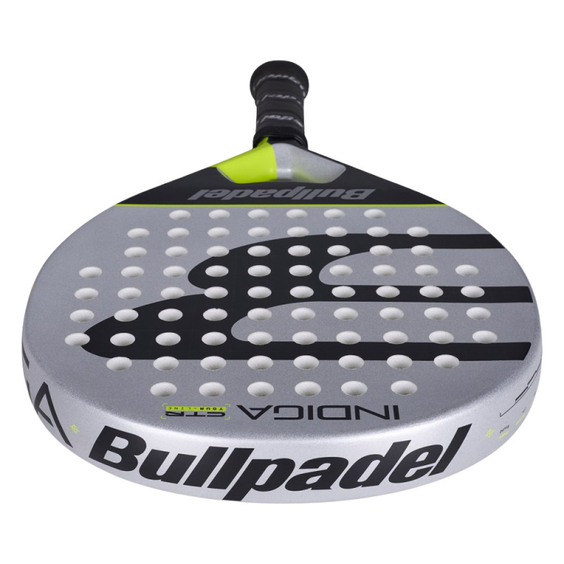 Ракетка для падела BULLPADEL Indiga Control 26, 494417, для начинающих, карбон, серо-черный