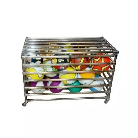 Корзина для мячей на колесиках (опция), с замком арт.4649