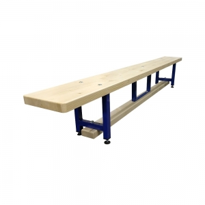 Скамейка гимнастическая 1500х240х300 мм. СТАНДАРТ, на металлических регулируемых ножках, 