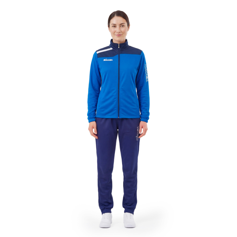 Костюм спортивный жен. MIKASA MT755/751-0100-L, размер L, 100% полиэстер, сине-темносиний