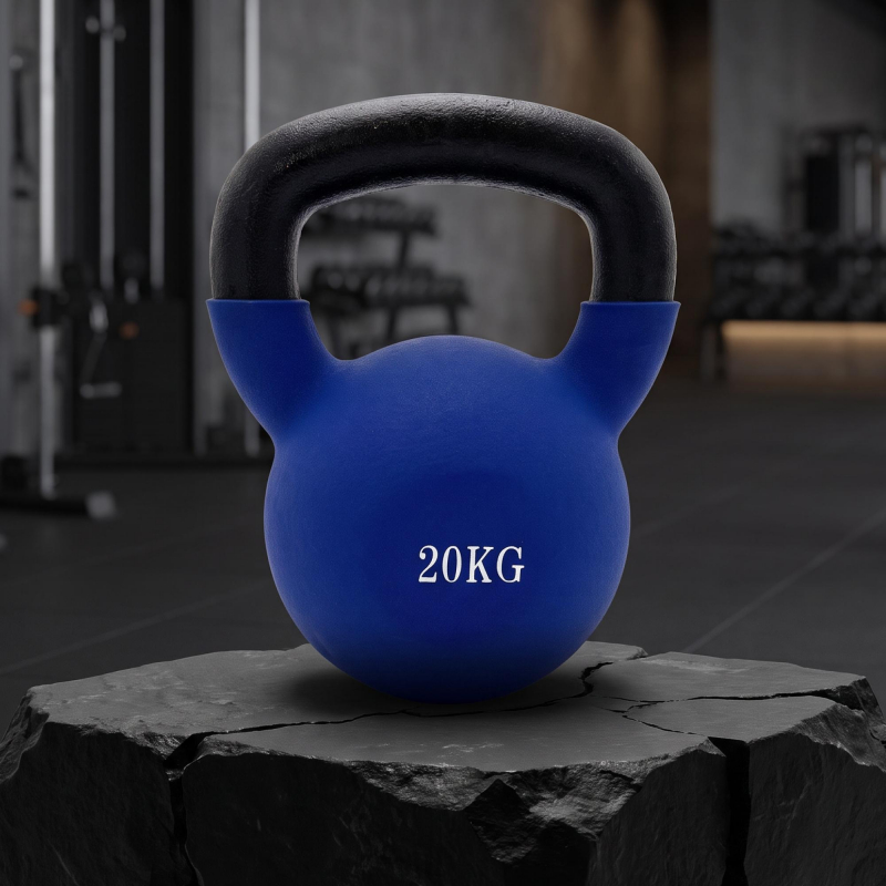 Гиря UNIX Fit виниловая 20 кг Blue KBVIN20BL