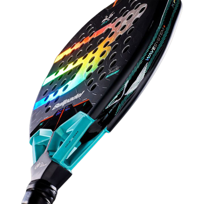 Ракетка для падела BULLPADEL Xplo Comfortl 27, 497245, для продв.игр., стекловолокно, карбон, черн