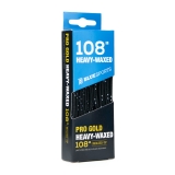 Шнурки для коньков Blue Sports Pro Gold Heavy Waxed, 903009-BKWH-274, полиэстер, 274см, черно-белый
