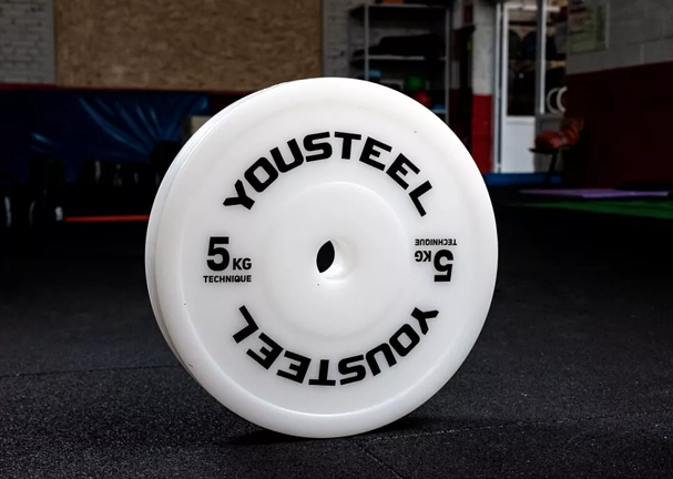 Диск технический пластиковый 5 кг, белый YOUSTEEL