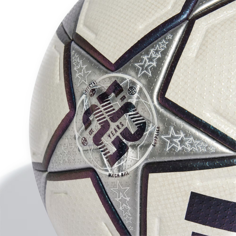 Мяч футб. ADIDAS UCL PRO 3RD JY8891, р.5, 32п, FIFA Quality PRO, ПУ, термосш, бело-серебристо-фиолет