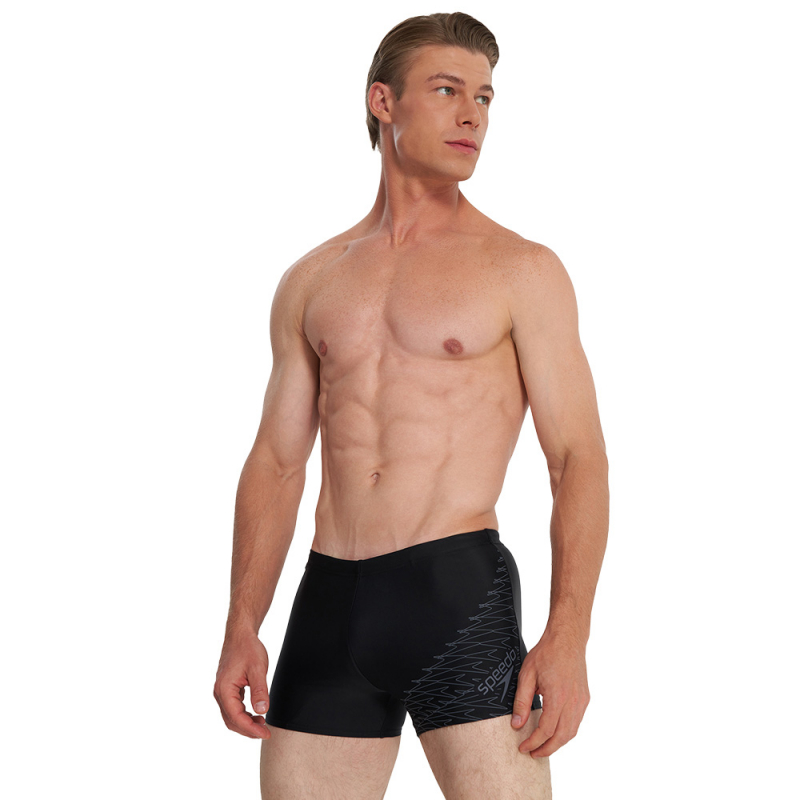 Плавки SPEEDO Eco Medley Logo Swim boxer, 8-1135400334, размер 32 (российский размер 48), нейлон, эластан, черный