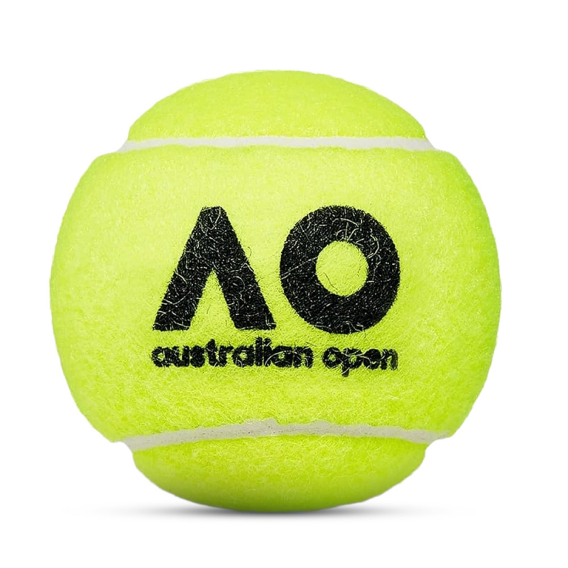 Мяч теннисный Dunlop Australian Open, 601601, уп..3 шт, одобр.ITF, фетр, нат.резина, желтый