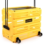 Корзина для теннисных мячей NEVA SPORT, UEA1_Y, на 75 мячей, пластик, желтый