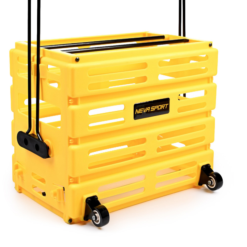 Корзина для теннисных мячей NEVA SPORT, UEA1_Y, на 75 мячей, пластик, желтый