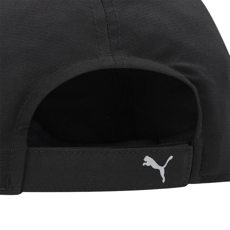 Бейсболка спорт. PUMA Running Cap III 02616901, 100% полиэстер, черный