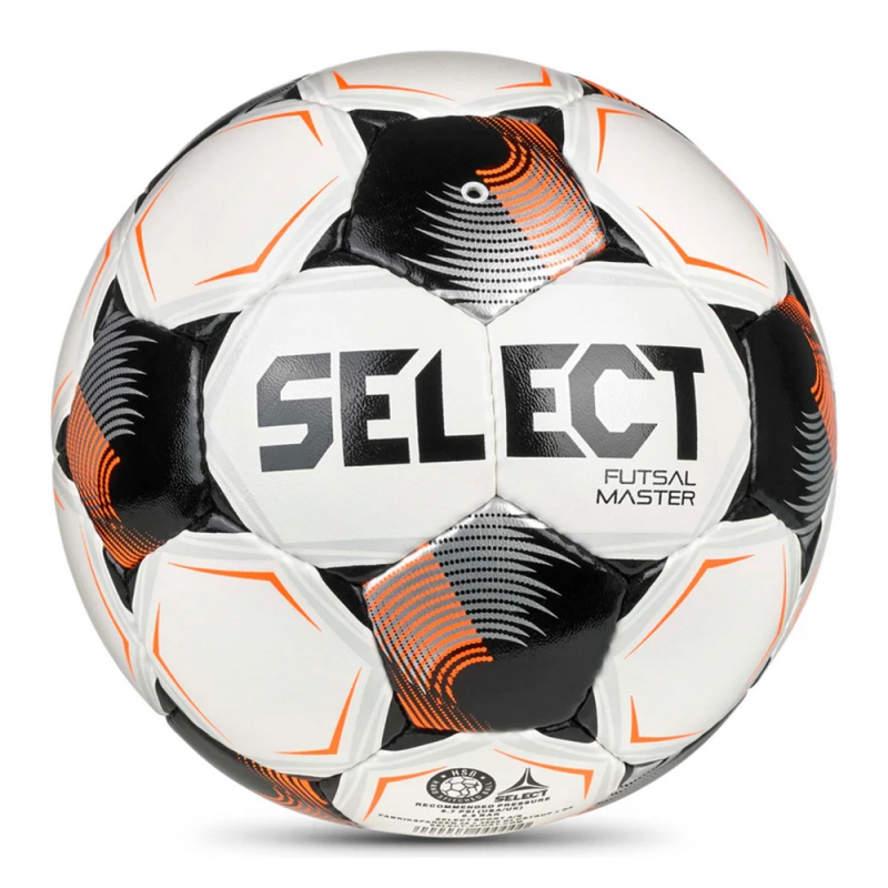 Мяч футзал. SELECT Futsal Master V26, 1043471004, размер 4, Basic, 32п, ПУ, руч.сш, бело-черно-оранж
