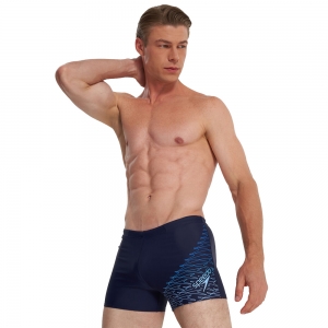 Плавки SPEEDO Eco Medley Logo Swim boxer, 8-1135418962, размер 32 (российский размер 48), нейлон, эластан, темно-синий