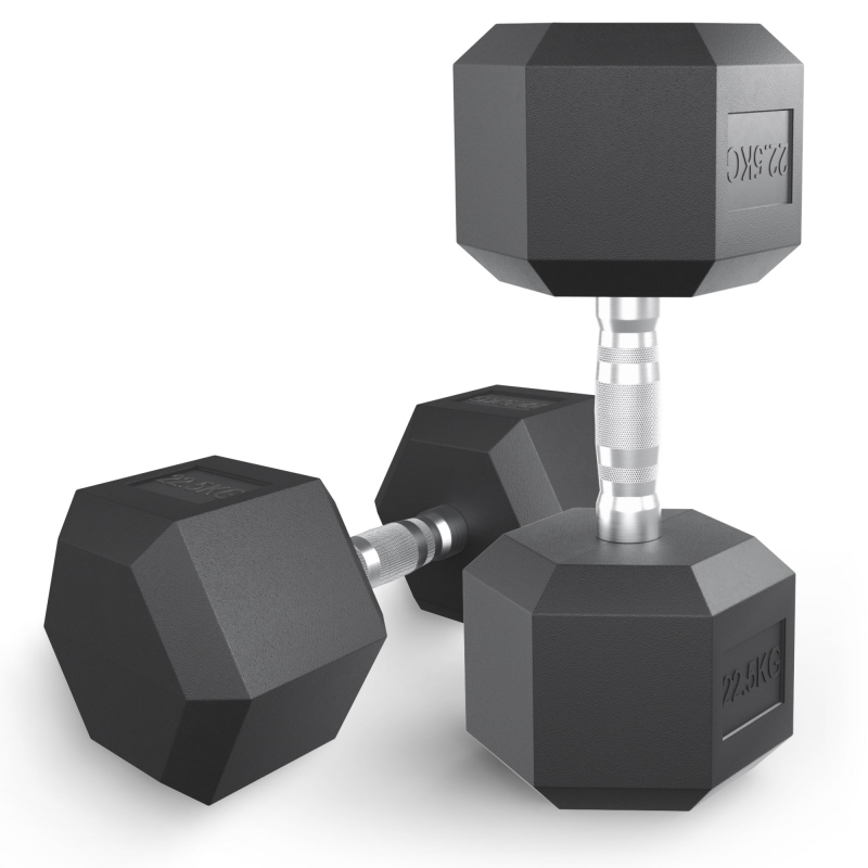 Гантель гексагональная UNIX Fit обрезиненная 22.5 кг / шт DBHEX22_5