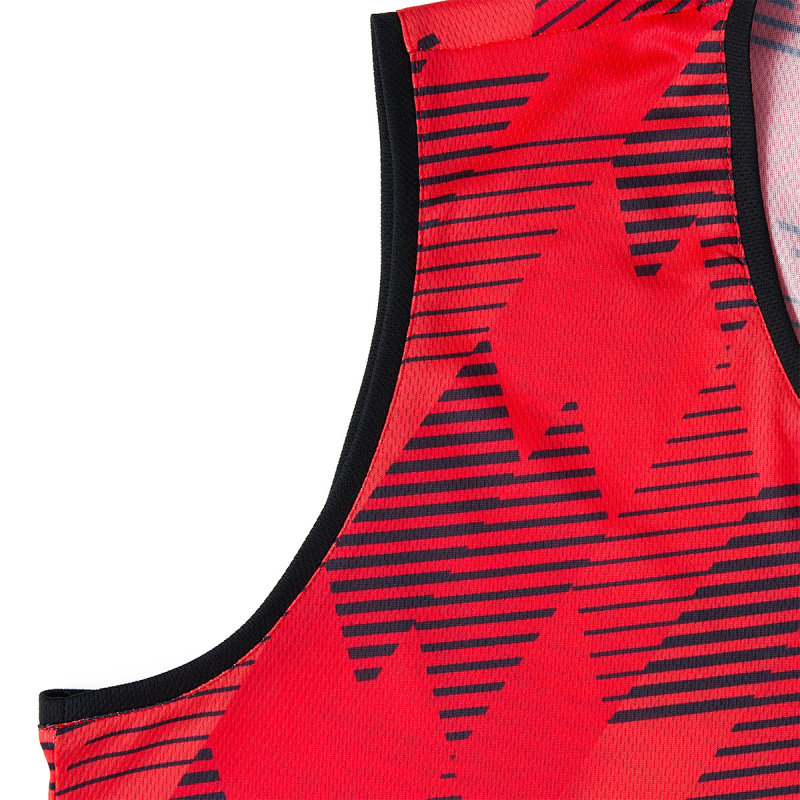 Форма баскетб. игровая TORRES Pro, B-1033-04-2XL, размер 2XL, 100% полиэстер, красно-черный