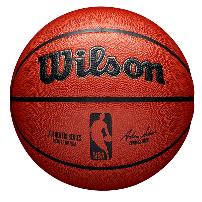 Мяч баск. WILSON NBA Authentic Indoor Comp, WTB7100XB05, размер 5, композит, коричневый