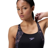 Купальник SPEEDO Hyperboom Splice Muscleback, 8-1347018692, размер 32 (российский размер 44), полиэстер, ПБТ, чер-сирен