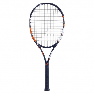 Ракетка б/т BABOLAT Evoke Tour Gr1, 121244, для любит., графит, со струнами, черно-оранжевый