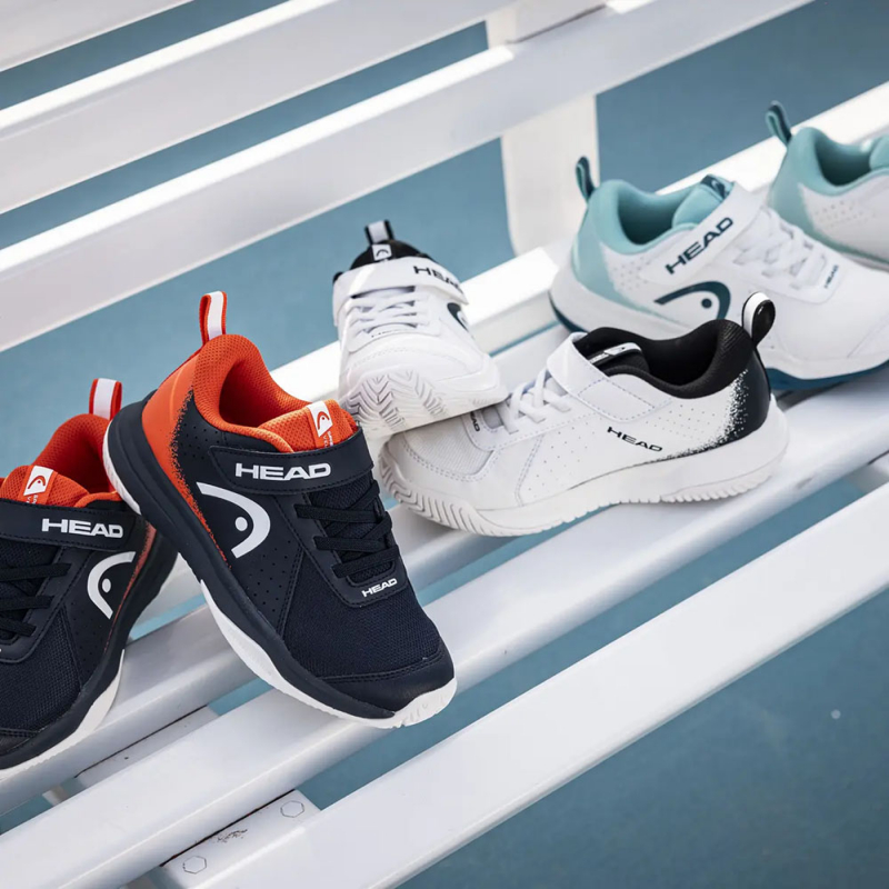 Кроссовки теннисные детские HEAD Sprint Velcro 4.0 275535, размер 3 (российский размер 34), белый