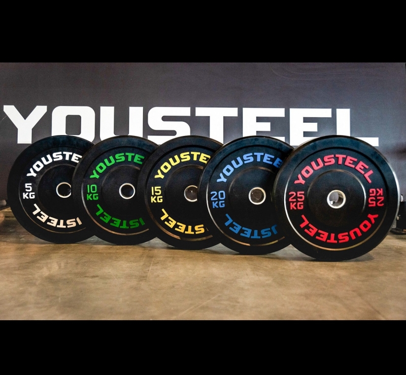 Диски каучуковые, черные (Диск каучуковый 25кг) YOUSTEEL