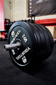 Диски каучуковые EVO, черные (Диск EVO BUMPER PLATE, 25кг, чёрный) YOUSTEEL