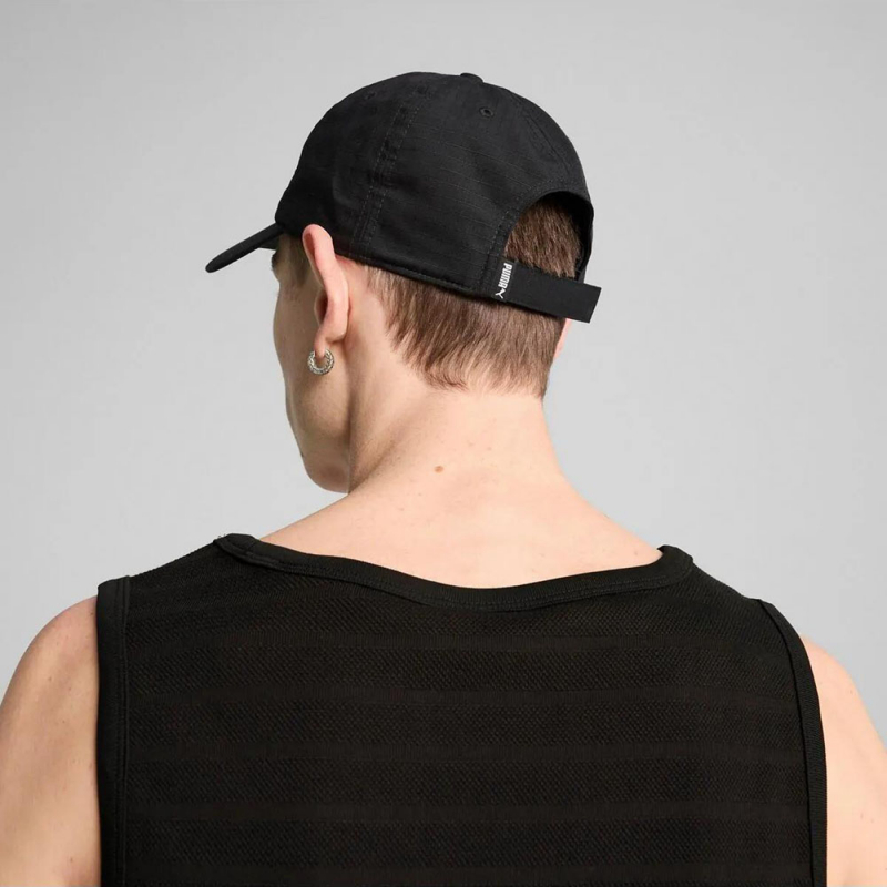Бейсболка PUMA ESS Elevated BB Cap, 02598301, 100% хлопок, черный