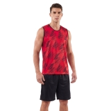 Форма баскетб. игровая TORRES Pro, B-1033-04-2XL, размер 2XL, 100% полиэстер, красно-черный