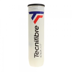 Мяч теннисный Tecnifibre Court 4B, 60COUR364, уп.4 шт, одобр.ITF, войлок, нат.резина, желтый