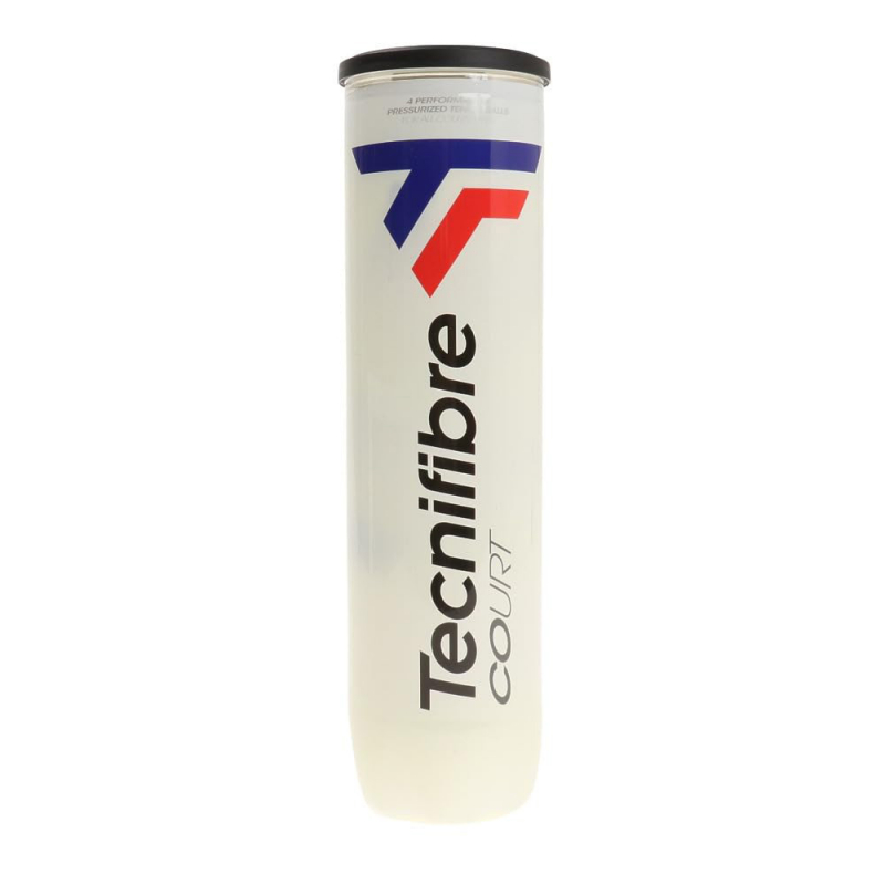 Мяч теннисный Tecnifibre Court 4B, 60COUR364, уп.4 шт, одобр.ITF, войлок, нат.резина, желтый