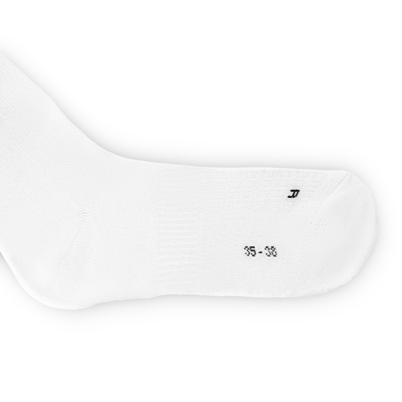 Гольфы волейб. TORRES Sport Team, FS110118-01-35-38, размер 35-38, БЕЛ, хлопок, полиамид, латекс, эластан