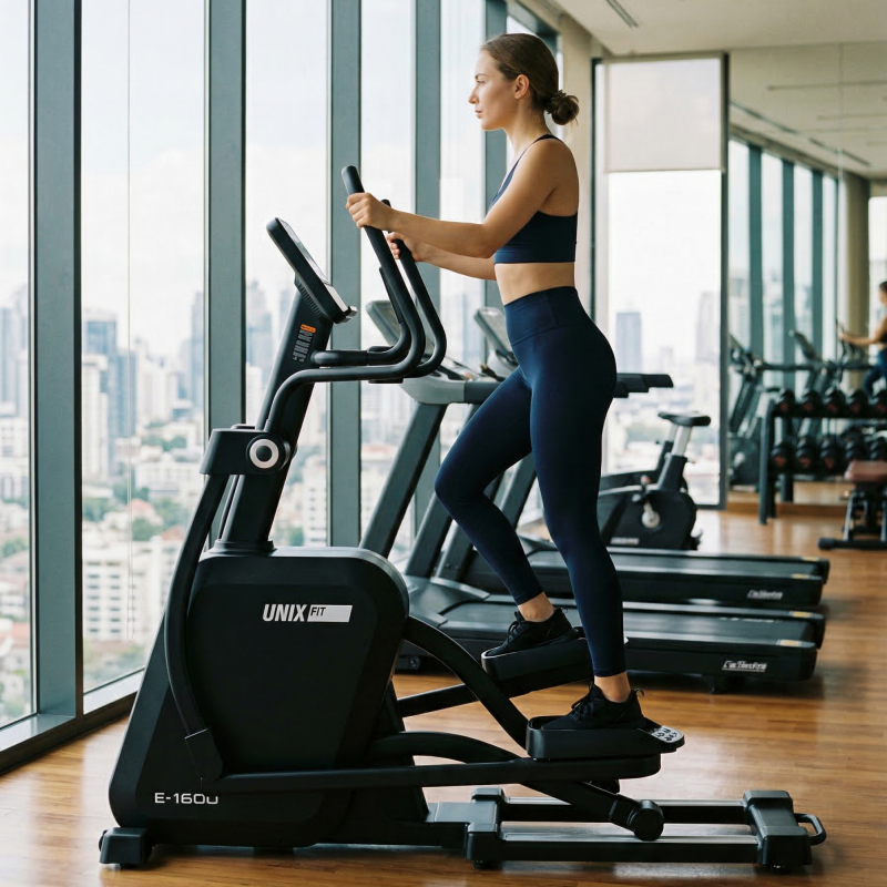 Эллиптический тренажер генераторный UNIX Fit E-1600 (LED) PRO ELE1600GNLED