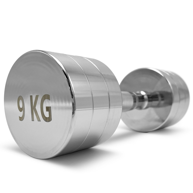 Гантель UNIX Fit PRO круглая хромированная 9 кг / шт DBRND9PCE