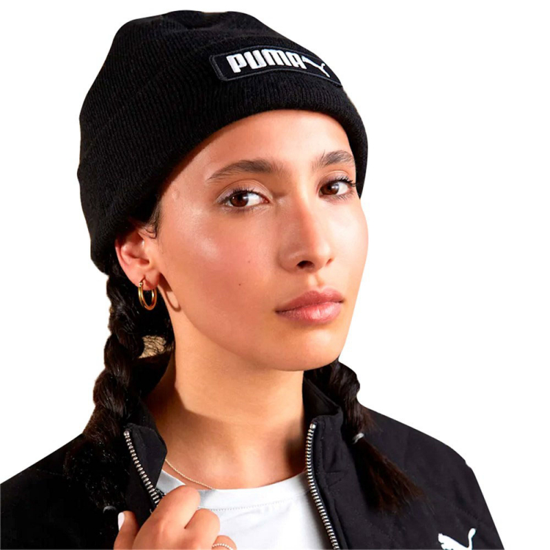 Шапка PUMA Classic Cuff Beanie, 02343401, 100% акрил, черный