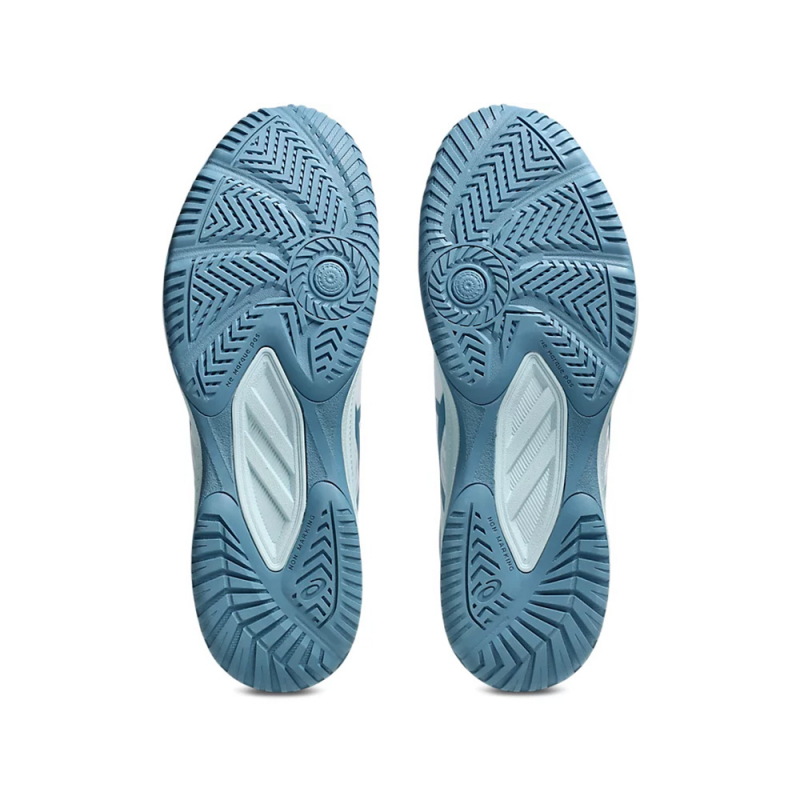 Кроссовки волейбольные муж. ASICS Upcourt 6 1071A104 105, размер 10 (российский размер 42.5), иск.кожа, текстиль, бело-бирюзовый