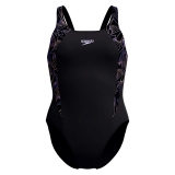 Купальник SPEEDO Hyperboom Splice Muscleback, 8-1347018692, размер 32 (российский размер 44), полиэстер, ПБТ, чер-сирен