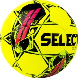 Мяч футзал. SELECT Futsal Attack V22, 1073460559, размер 4, 32п, ПУ, руч.сш, желто-зелено-розовый