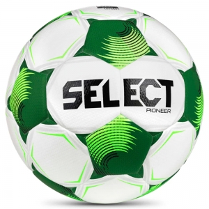 Мяч футб. SELECT Pioneer TB V26, 0864071005, размер 4, FIFA Basic, 32п, ПУ, термосшивка, бело-зеленый