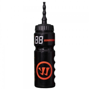 Бутылка для воды хок. WARRIOR Drink Bottle, WDB0751-BKO, 750 мл, с трубкой, пластик, черно-оранжевый