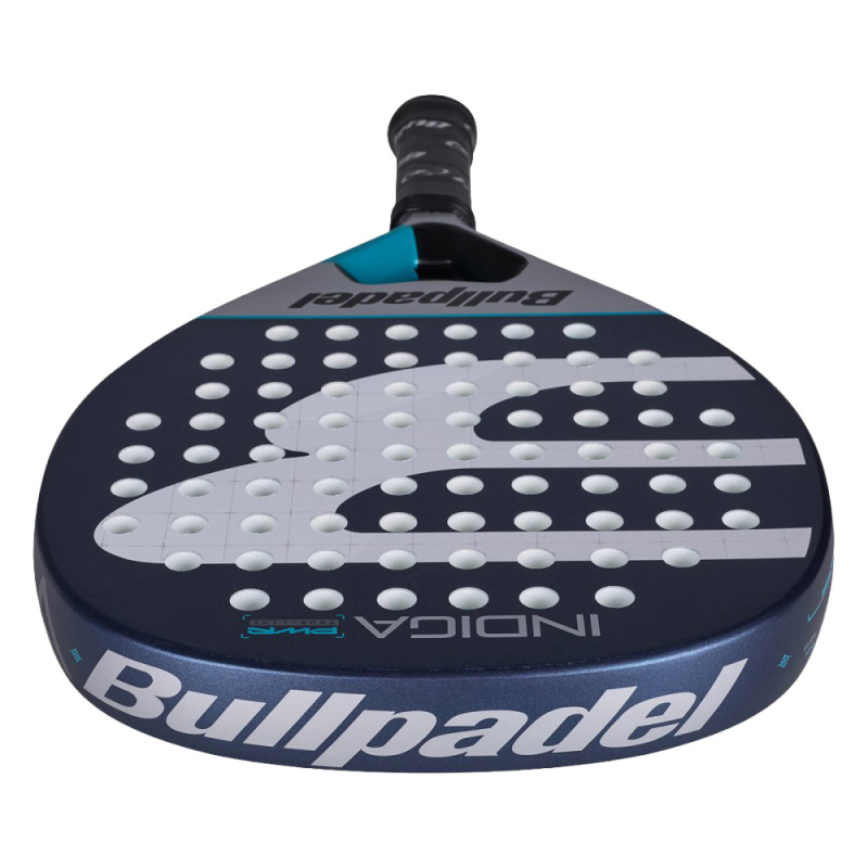 Ракетка для падела BULLPADEL Indiga Power 26, 494416, для начинающих, стекловолокно, темносине-серый